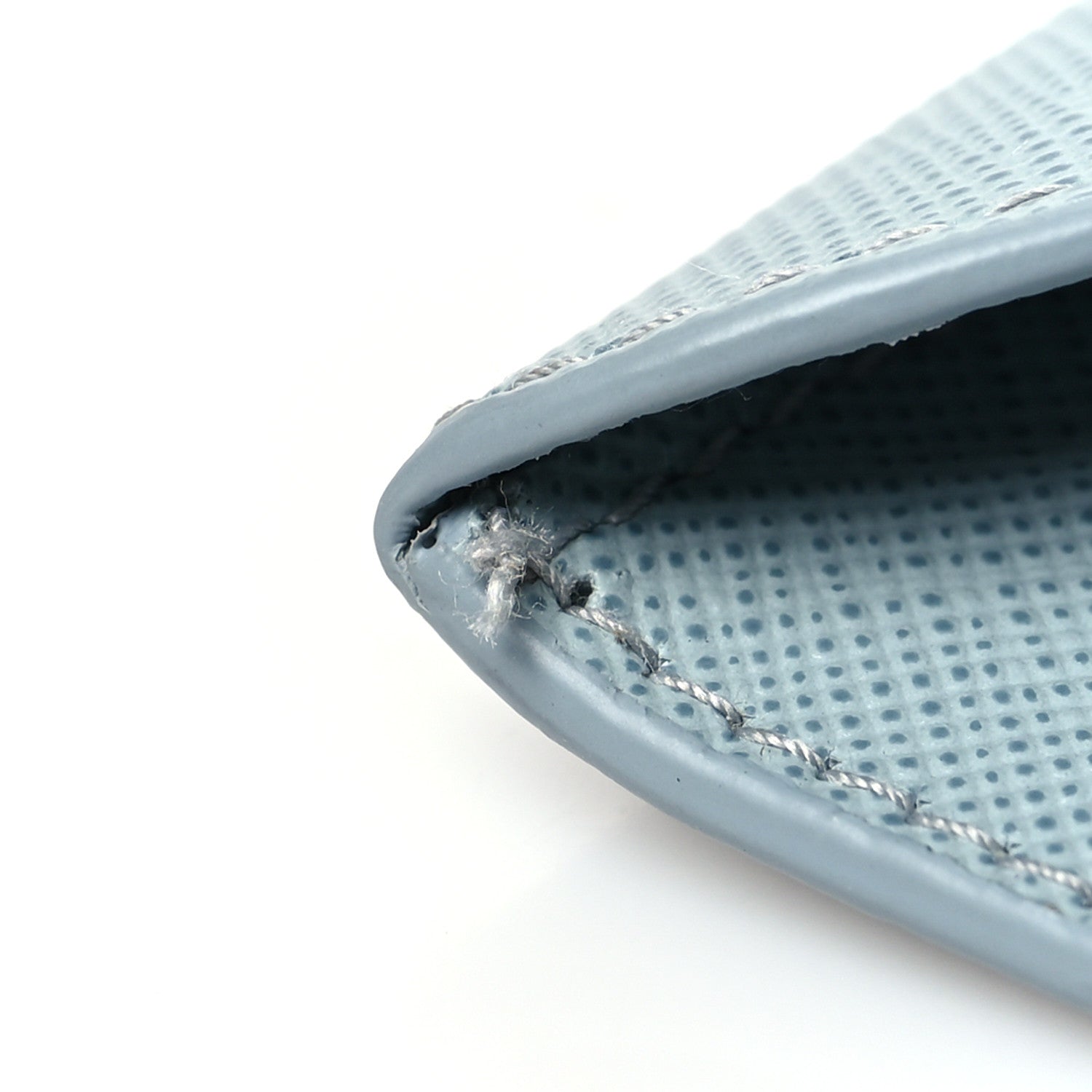 Prada Saffiano Metal Envelope Wallet Cornflower Blue 12 of 12