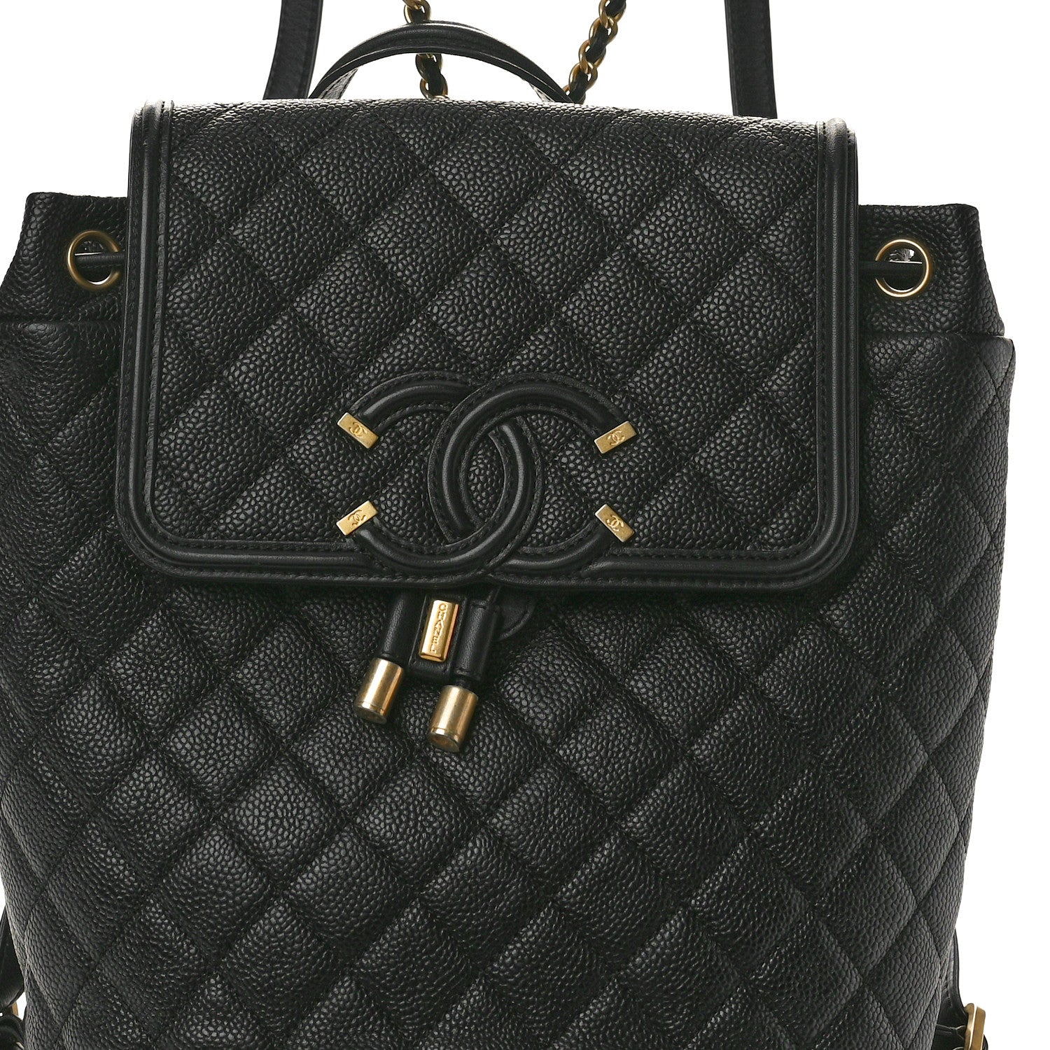 Chanel Caviar Quilted Small Filigree Backpack Black 8 of 11