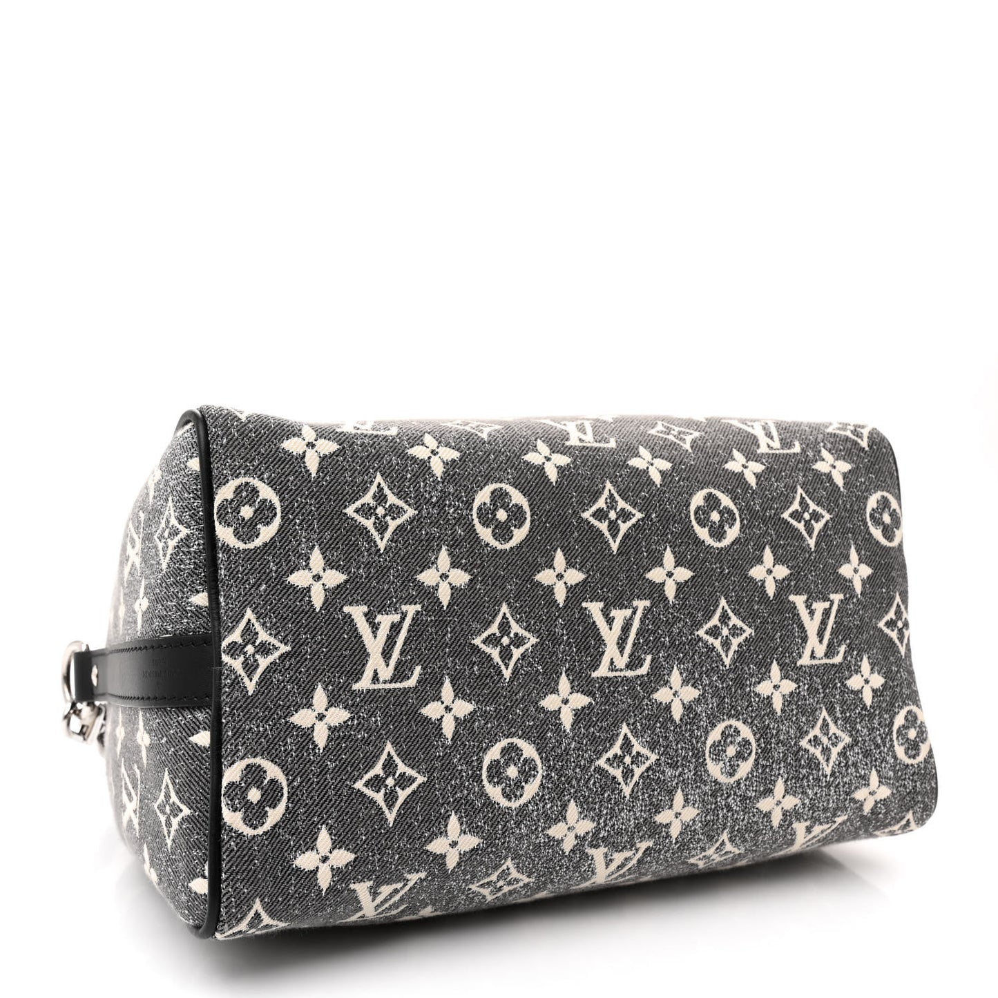 Denim Monogram Jacquard Speedy Bandouliere 25 Black