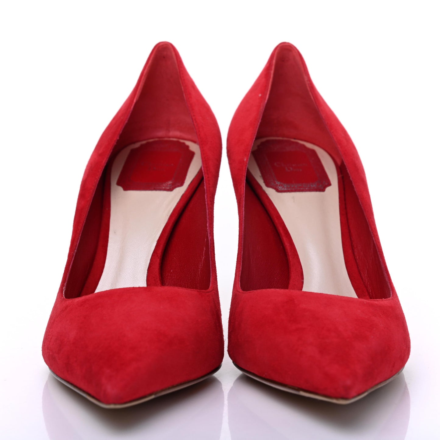 Suede Songe Pumps 40 Red