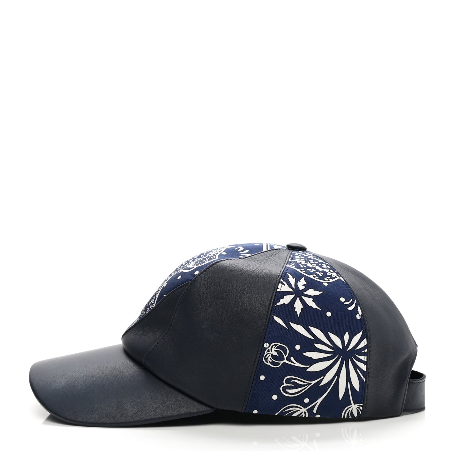 Lambskin Silk Thelma Les Leopards Bandana Hat 59 Marine White
