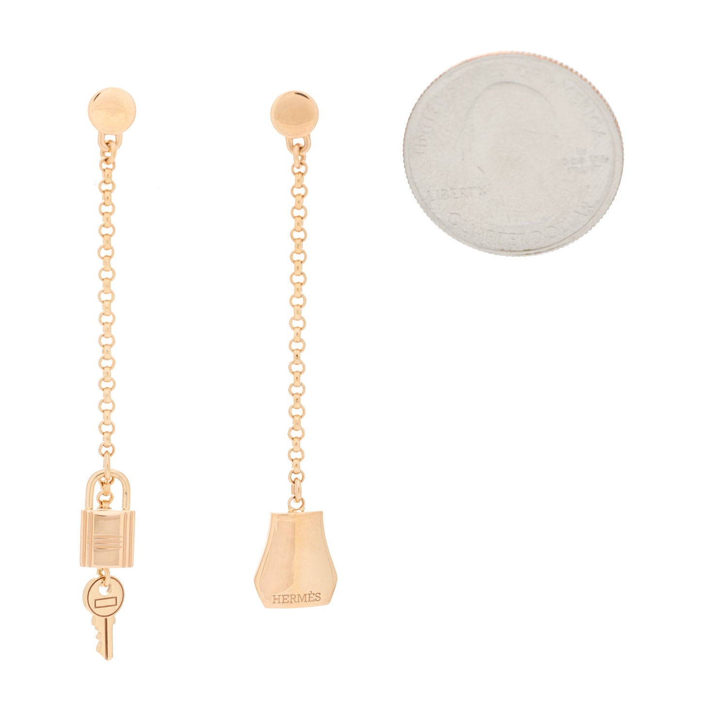 18K Rose Gold Kelly Clochette Earrings