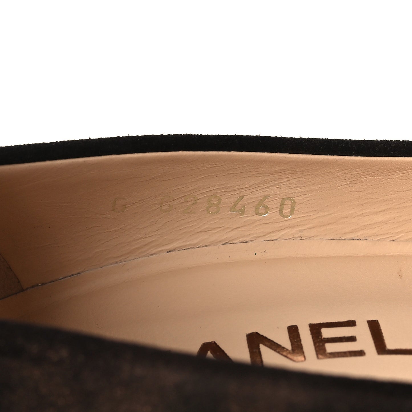 Coated Suede CC Cap Toe Pumps 38.5 Black Brown
