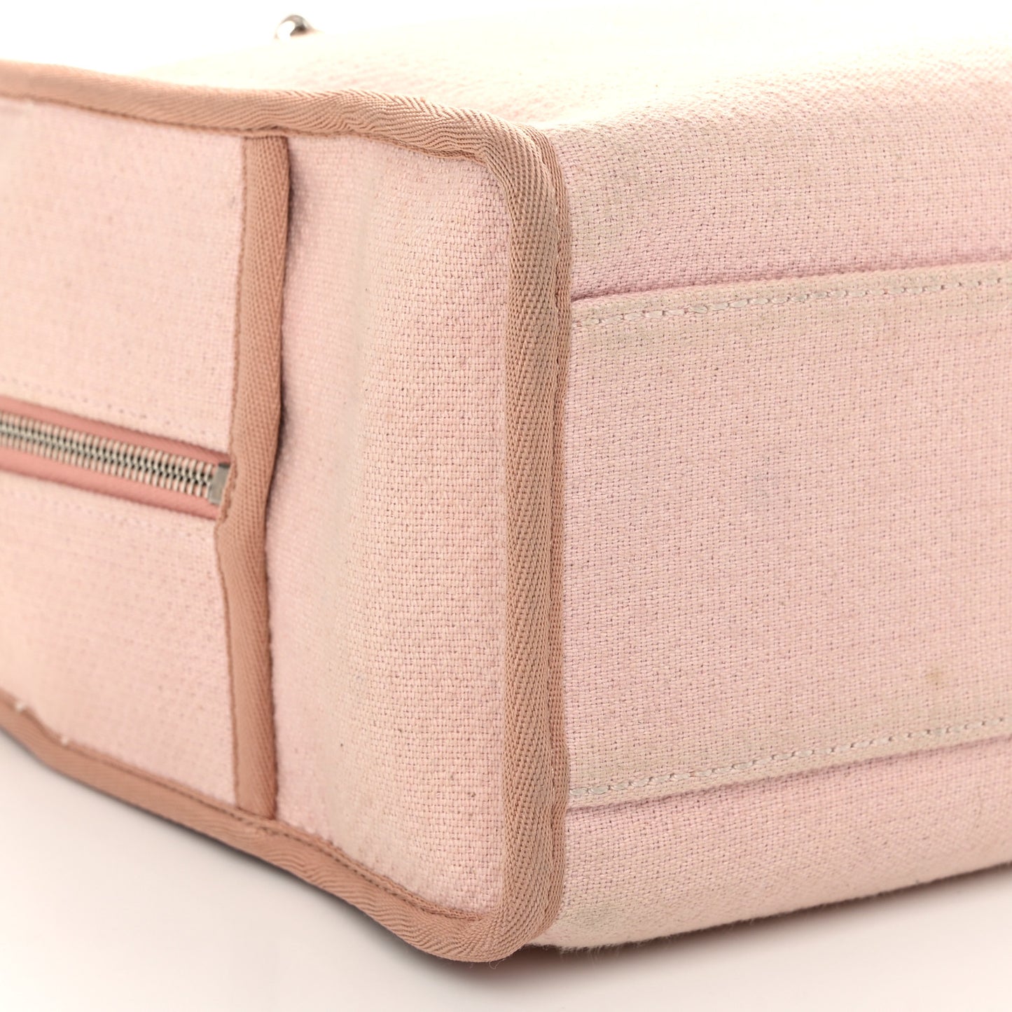 Canvas Deauville Bowling Bag Light Pink