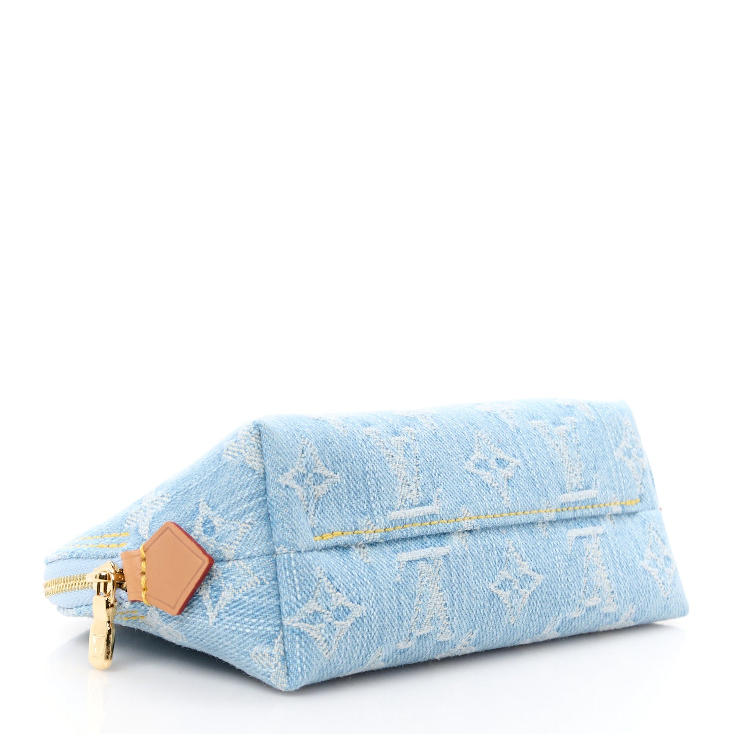 LOUIS VUITTON Denim Monogram Pochette Cosmetique PM Sky Blue