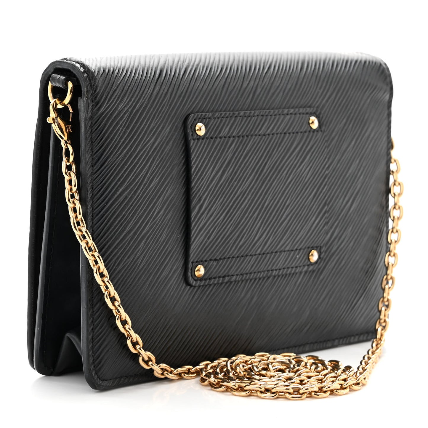 Epi Twist Belt Chain Wallet Black