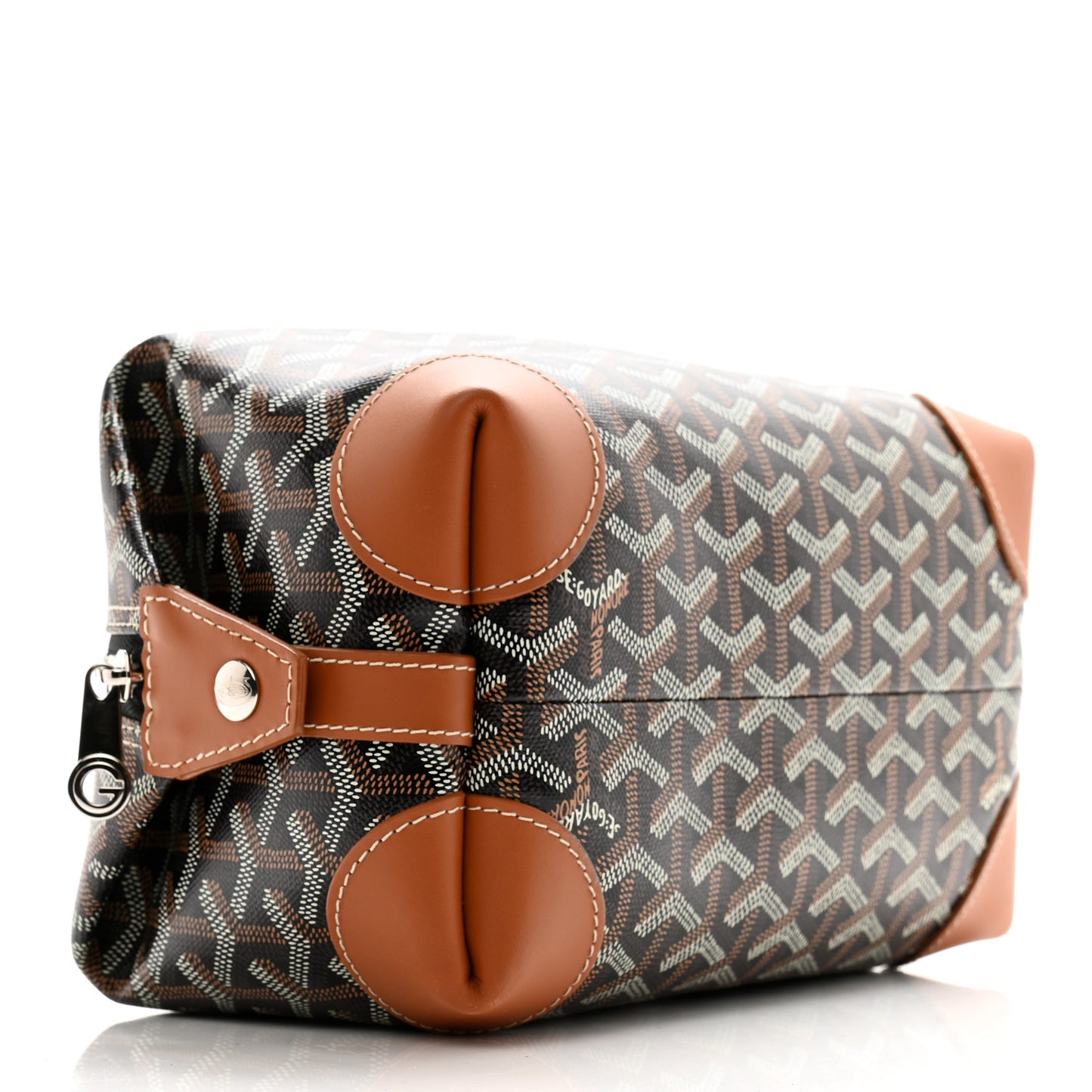 Goyardine Boeing 25 Trousse de Toilette Black Gold