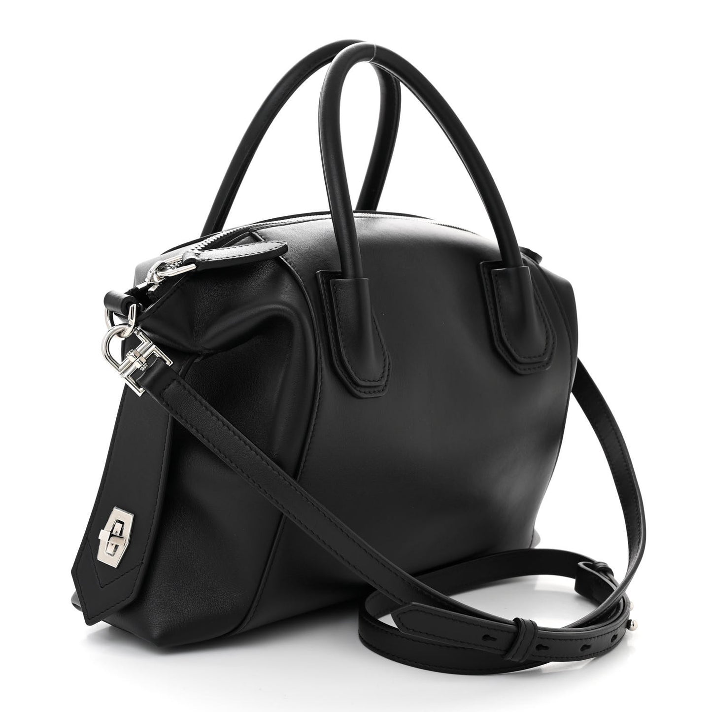 Smooth Calfskin Small Soft Antigona Black