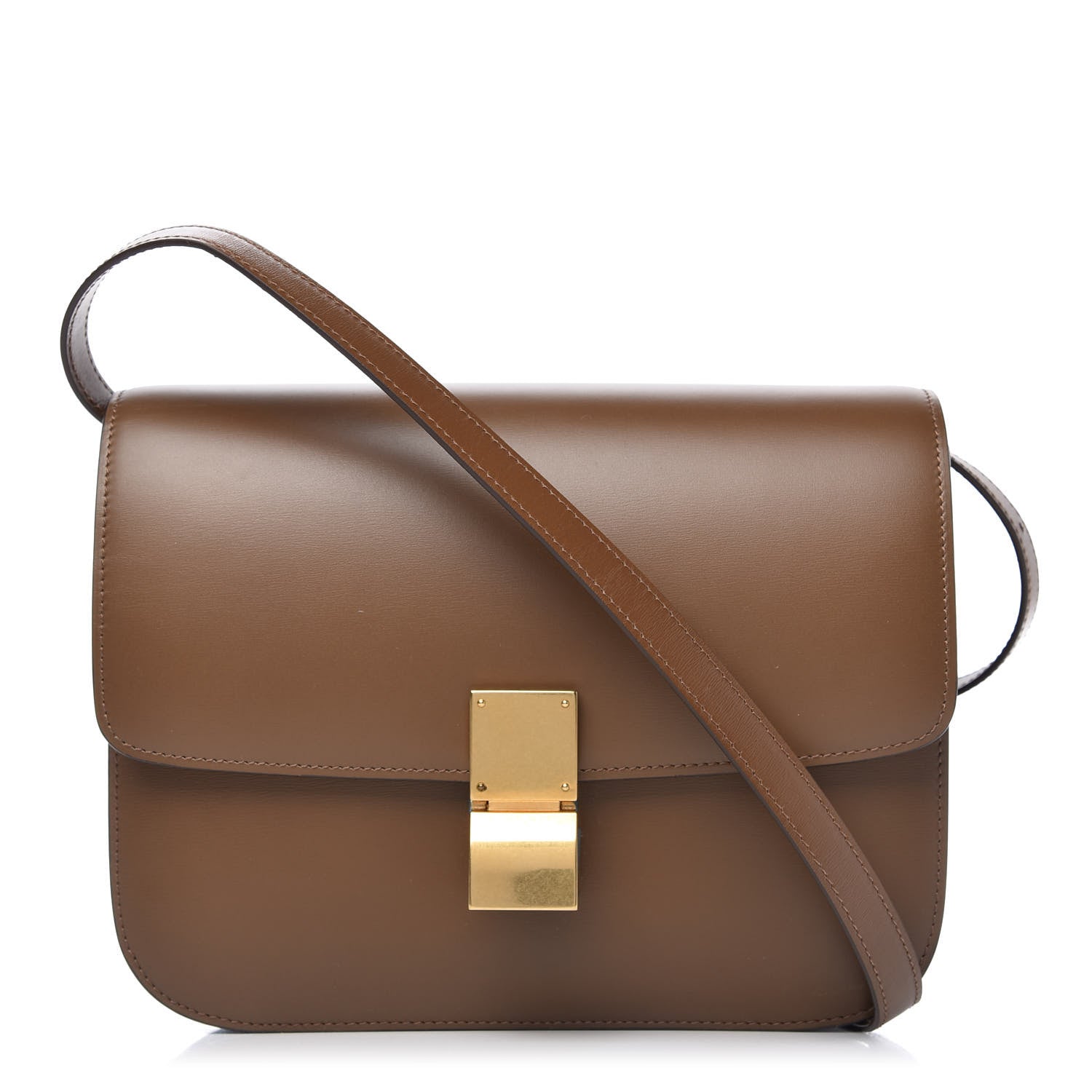 Celine Box Calfskin Medium Classic Box Flap Bag Camel 1 of 10