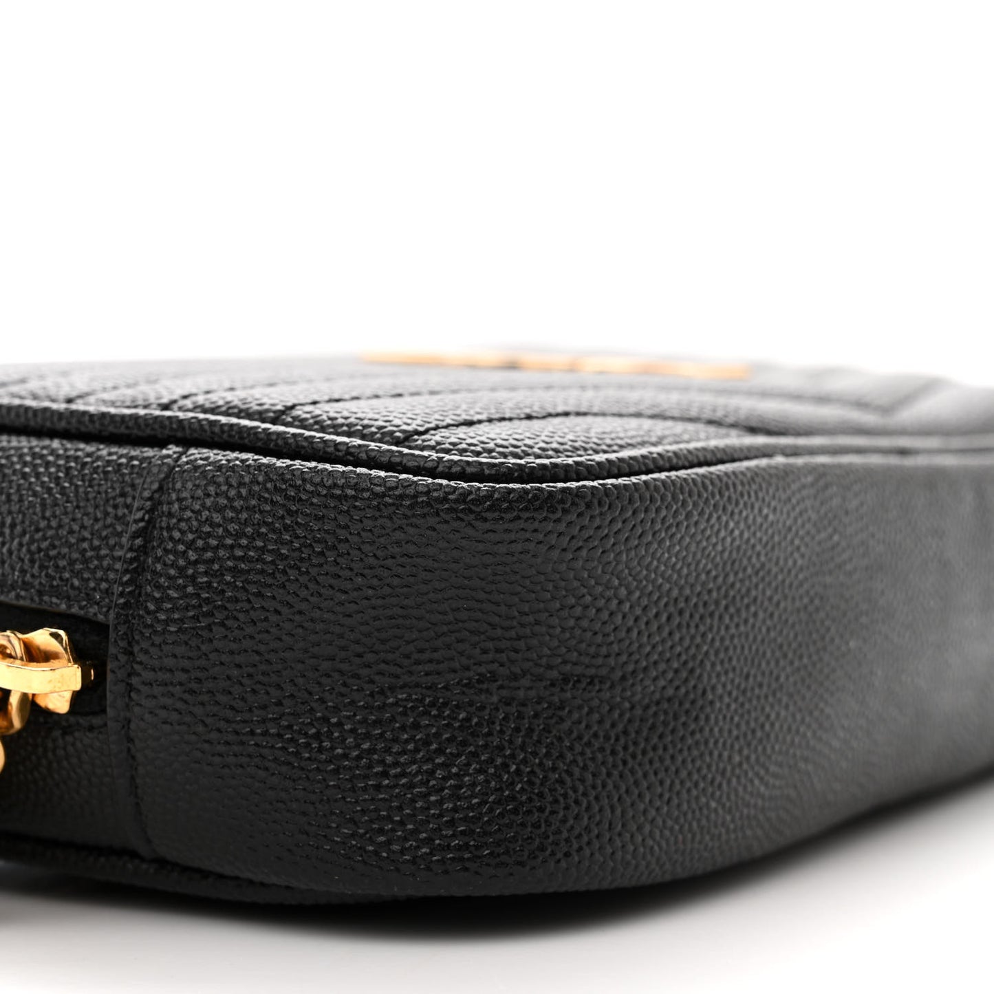 Grain De Poudre Matelasse Monogram Mini Lou Camera Bag Black