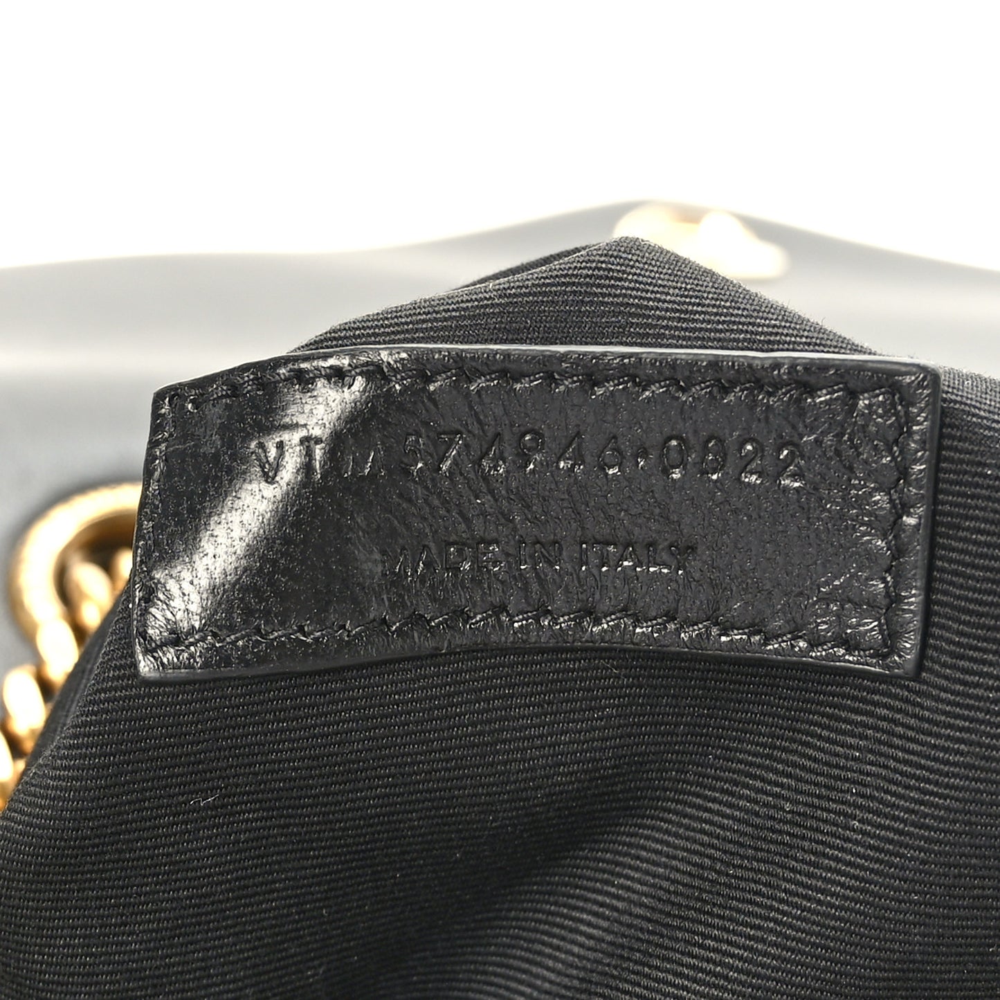 Shearling Y Quilted Monogram Medium Loulou Chain Satchel Black