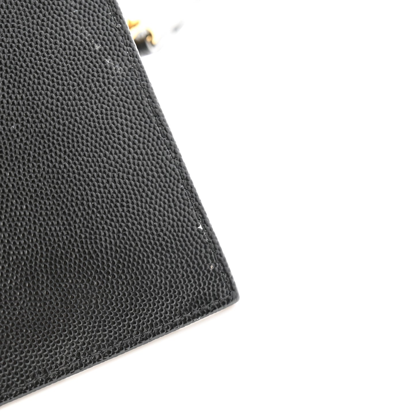 Grain De Poudre Chevron Monogram Large Bill Pouch Black