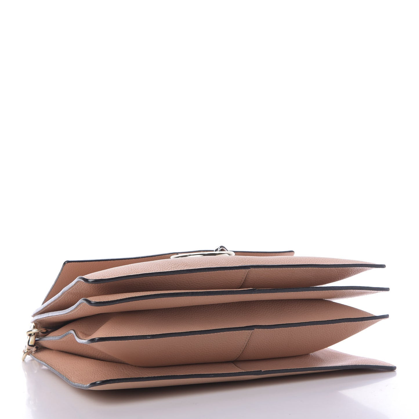 Calfskin Medium Faye Shoulder Bag Biscotti Beige