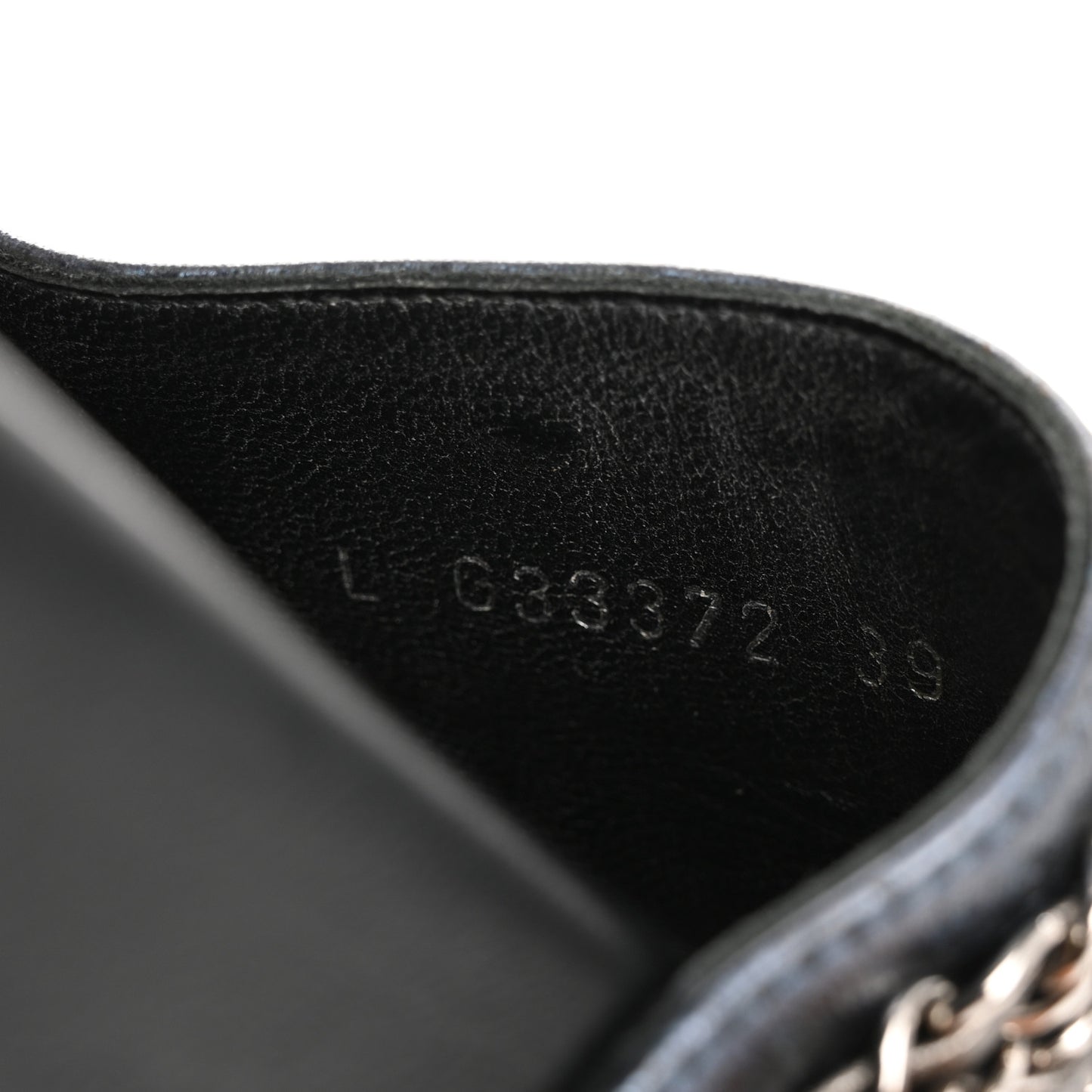 Fantasy Lambskin Chain Flat Sandals 39 Blue