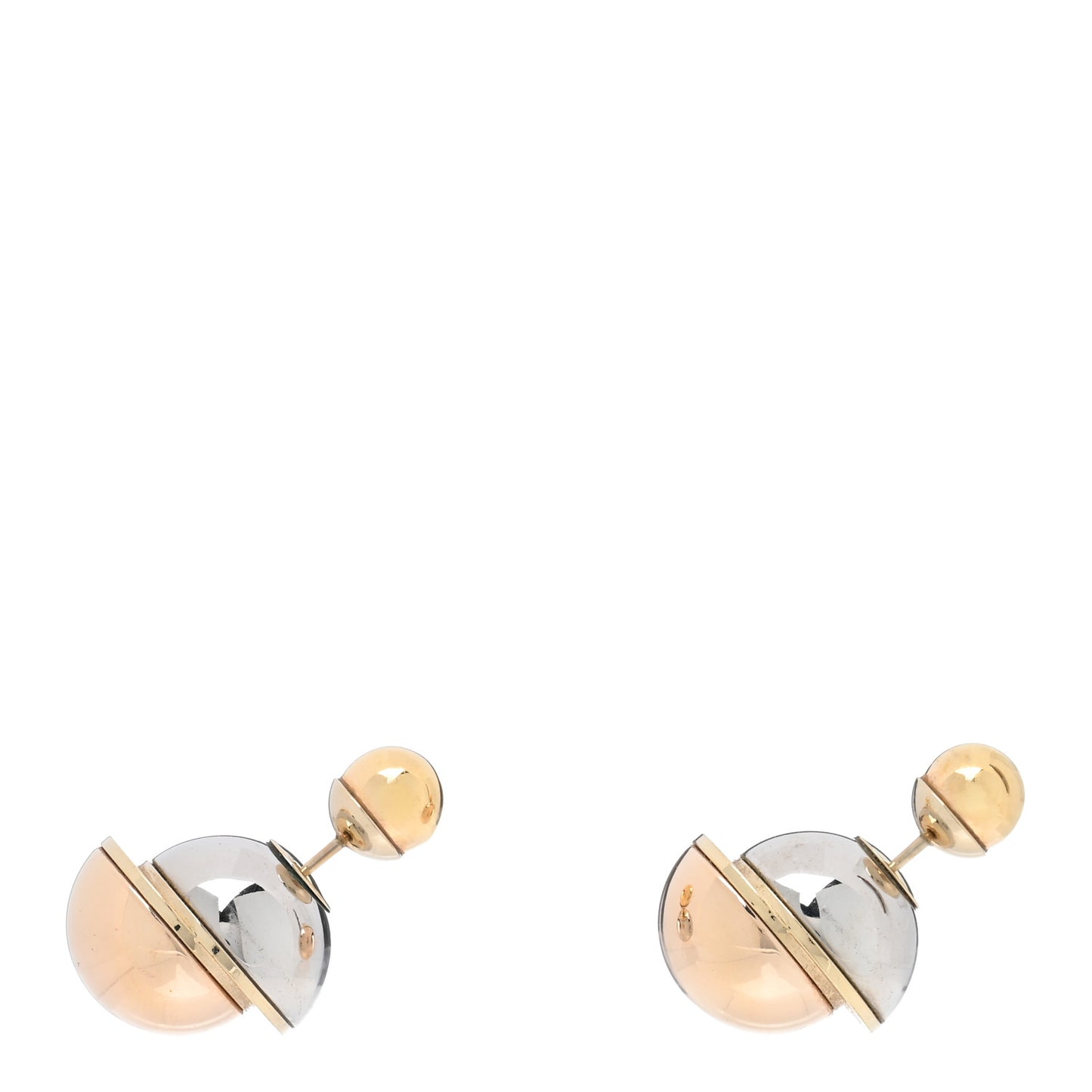 Mise En Dior Tribal Earrings Rose Gold Silver