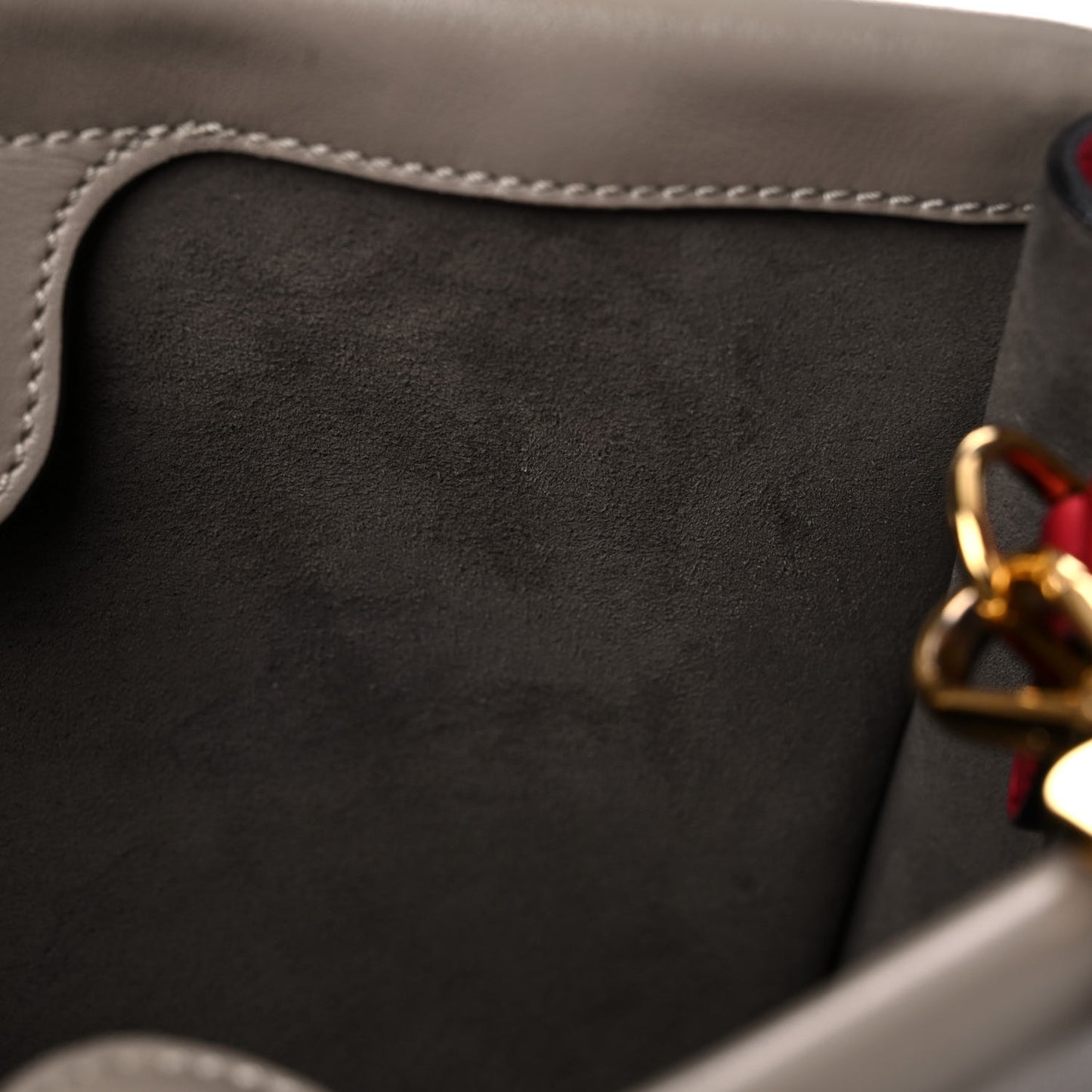 Vitello Grace FF 1974 Small Flip Tote Fragola Sepia