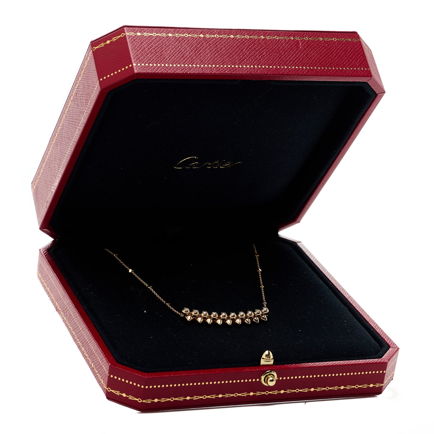 18K Pink Gold Diamond Clash de Cartier Necklace