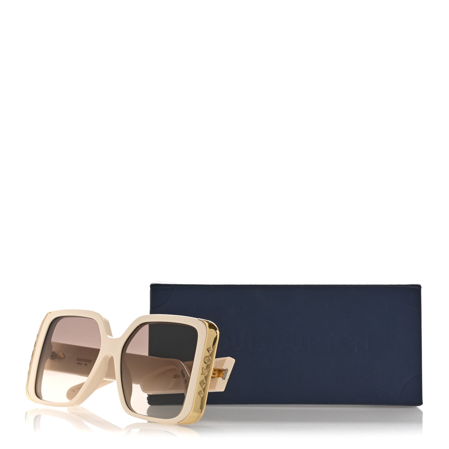 Acetate LV Moon Square Sunglasses Z1652W White