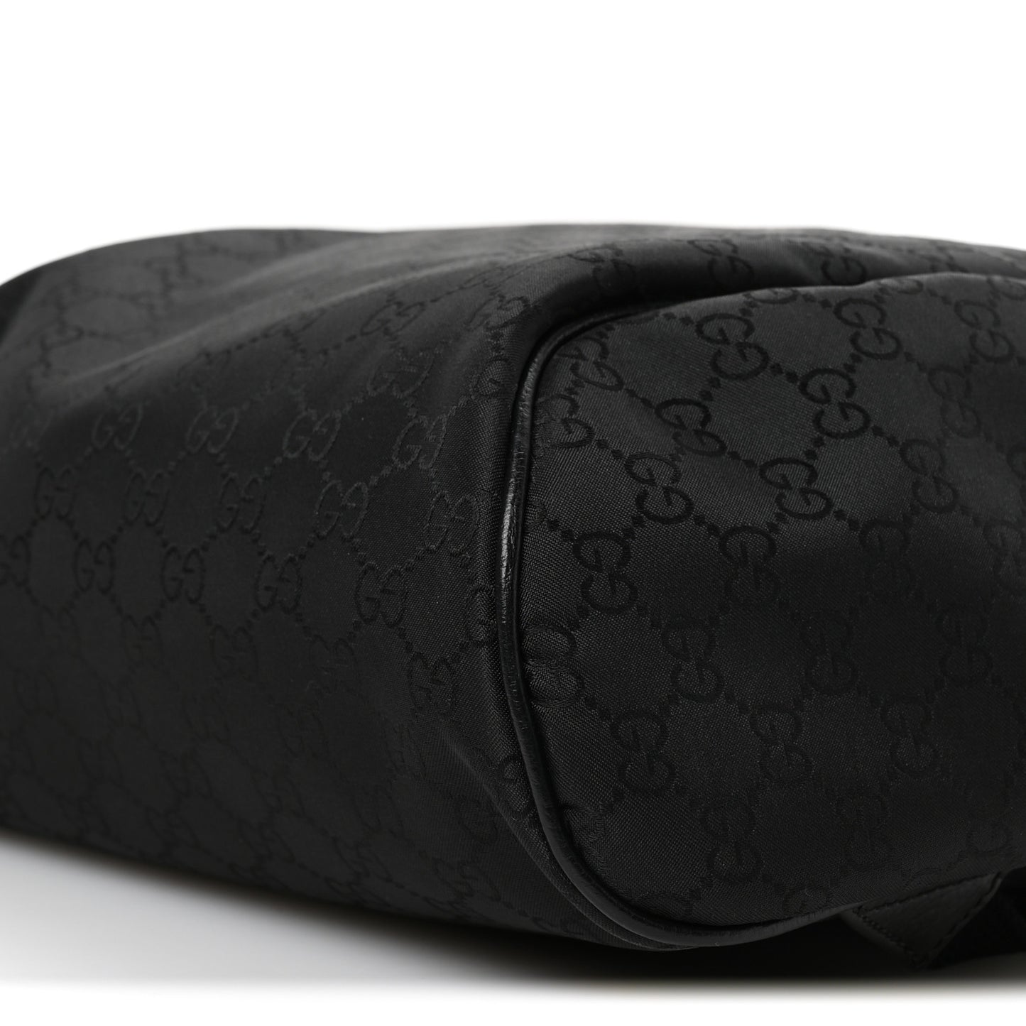 Nylon Monogram Slim Backpack Black