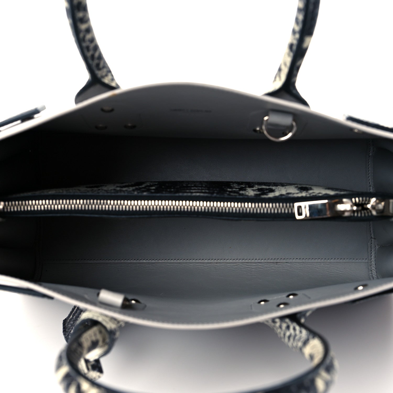 Saint Laurent Calfskin Embossed Python Small Sac De Jour Souris 4 of 9