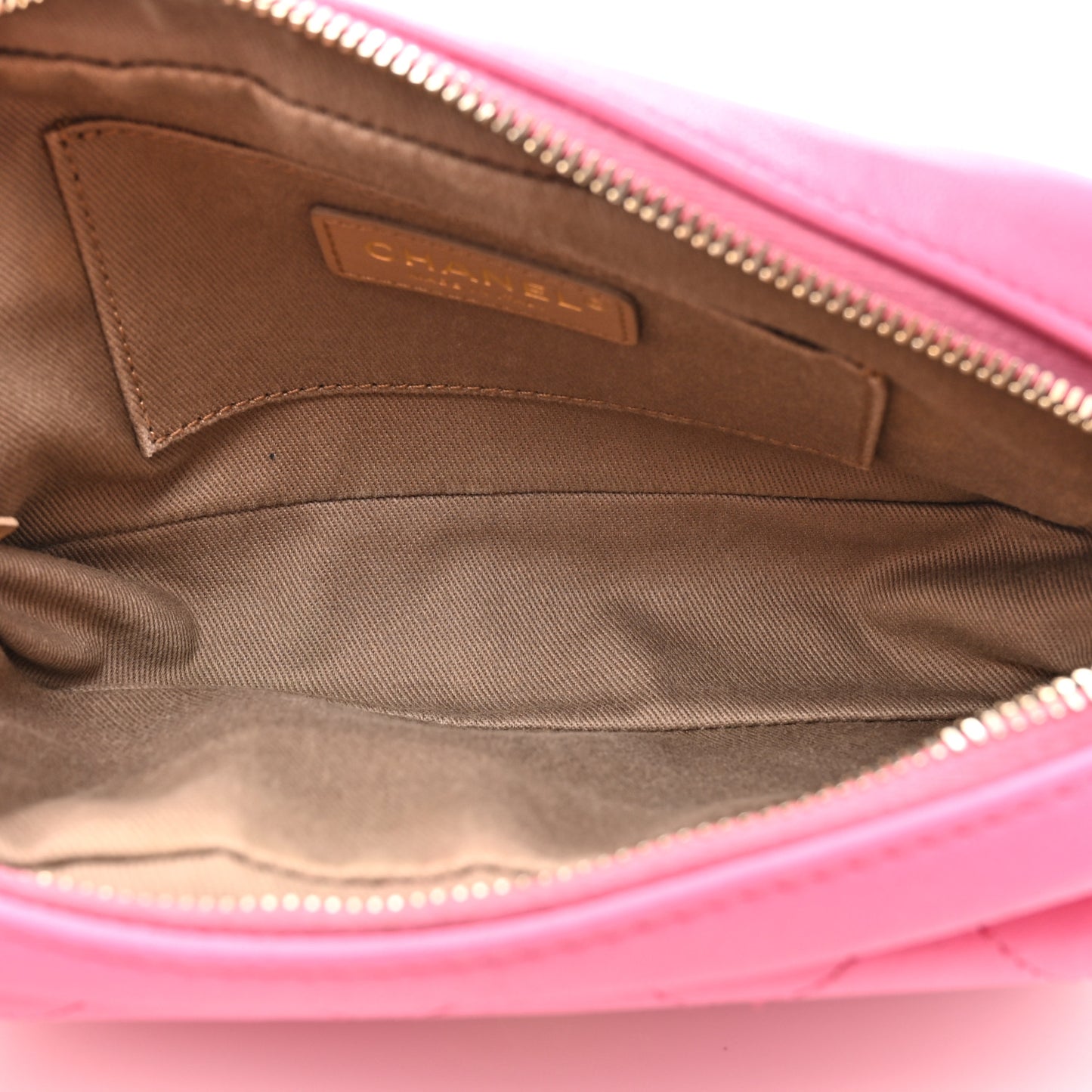 Goatksin Quilted Casual Trip Waist Bag Pink