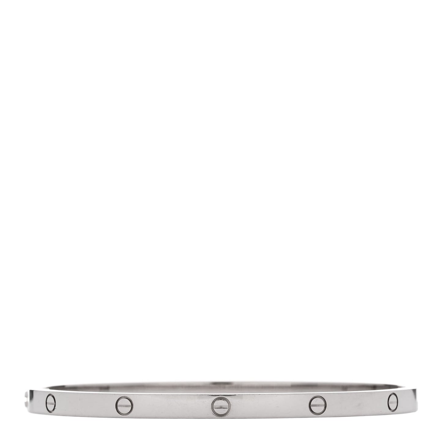 18K White Gold Small LOVE Bracelet 17
