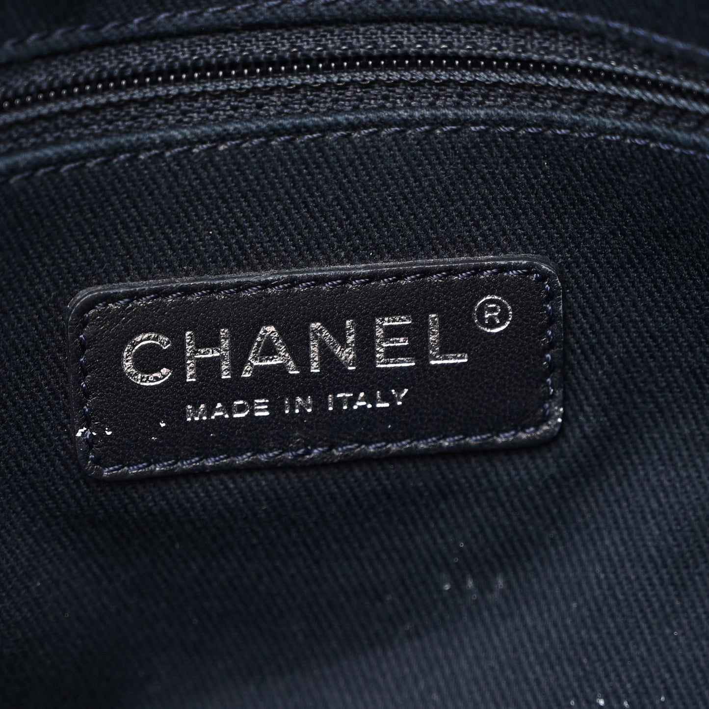 Denim Large Shopping Tote Blue