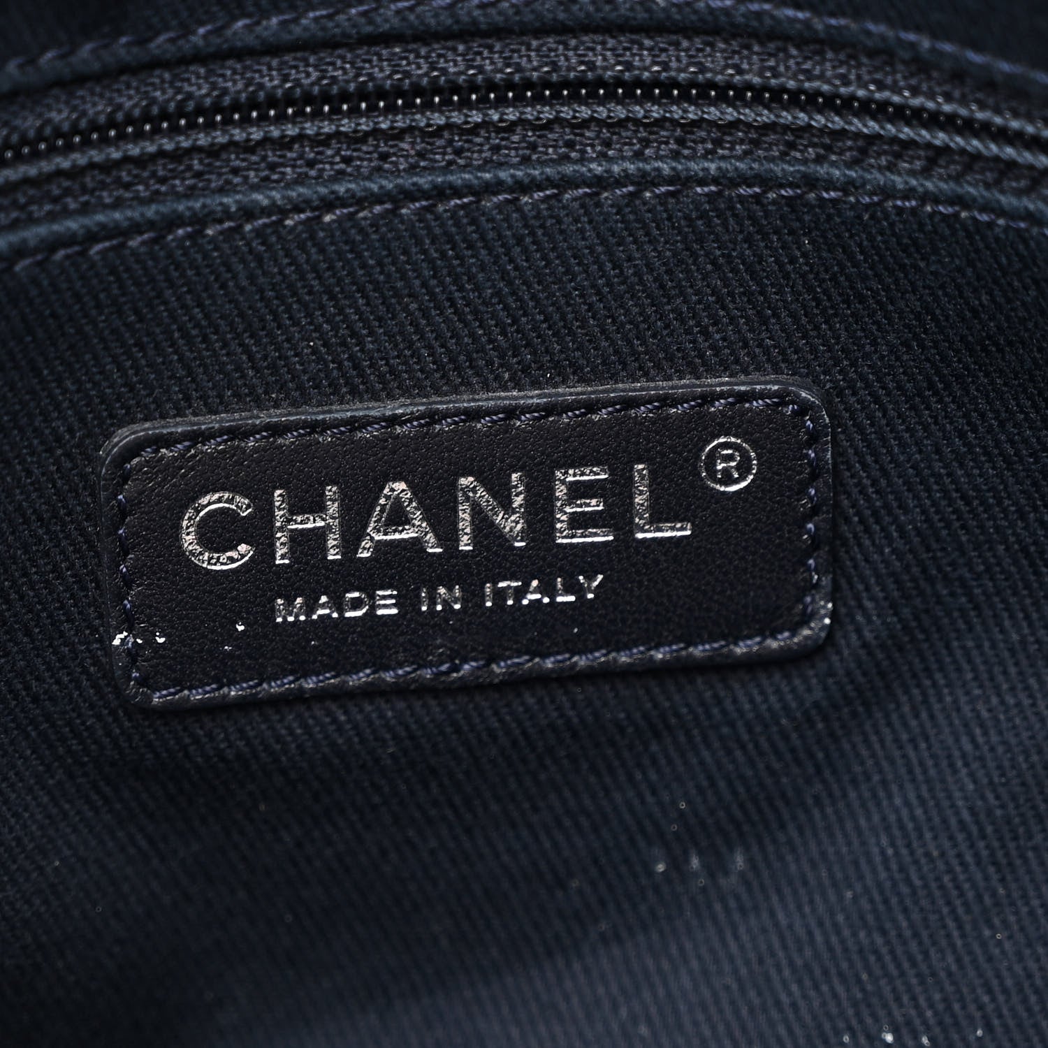 Chanel Denim Large Shopping Tote Blue 7 of 12