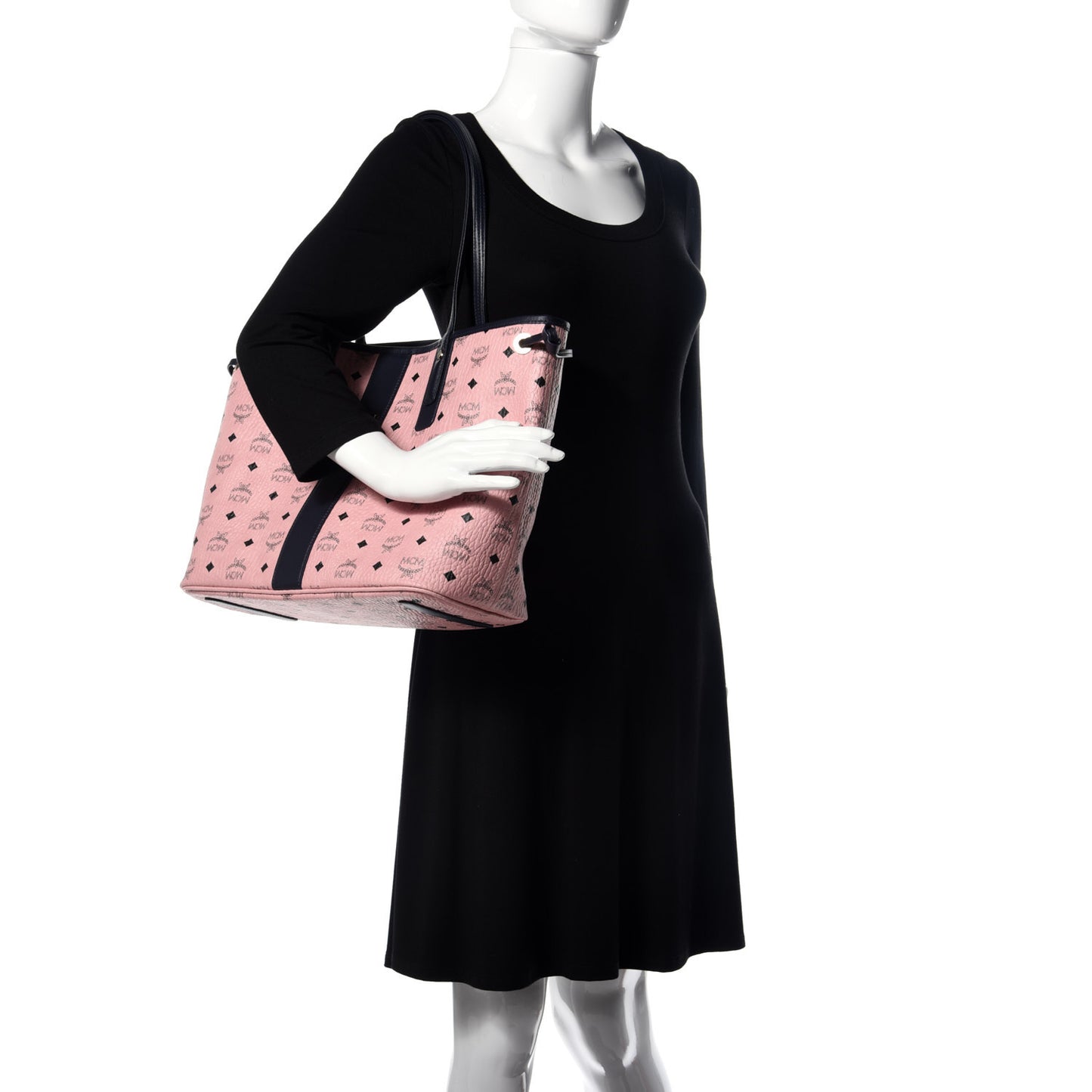 Visetos Medium Liz Reversible Shopper Tote Soft Pink