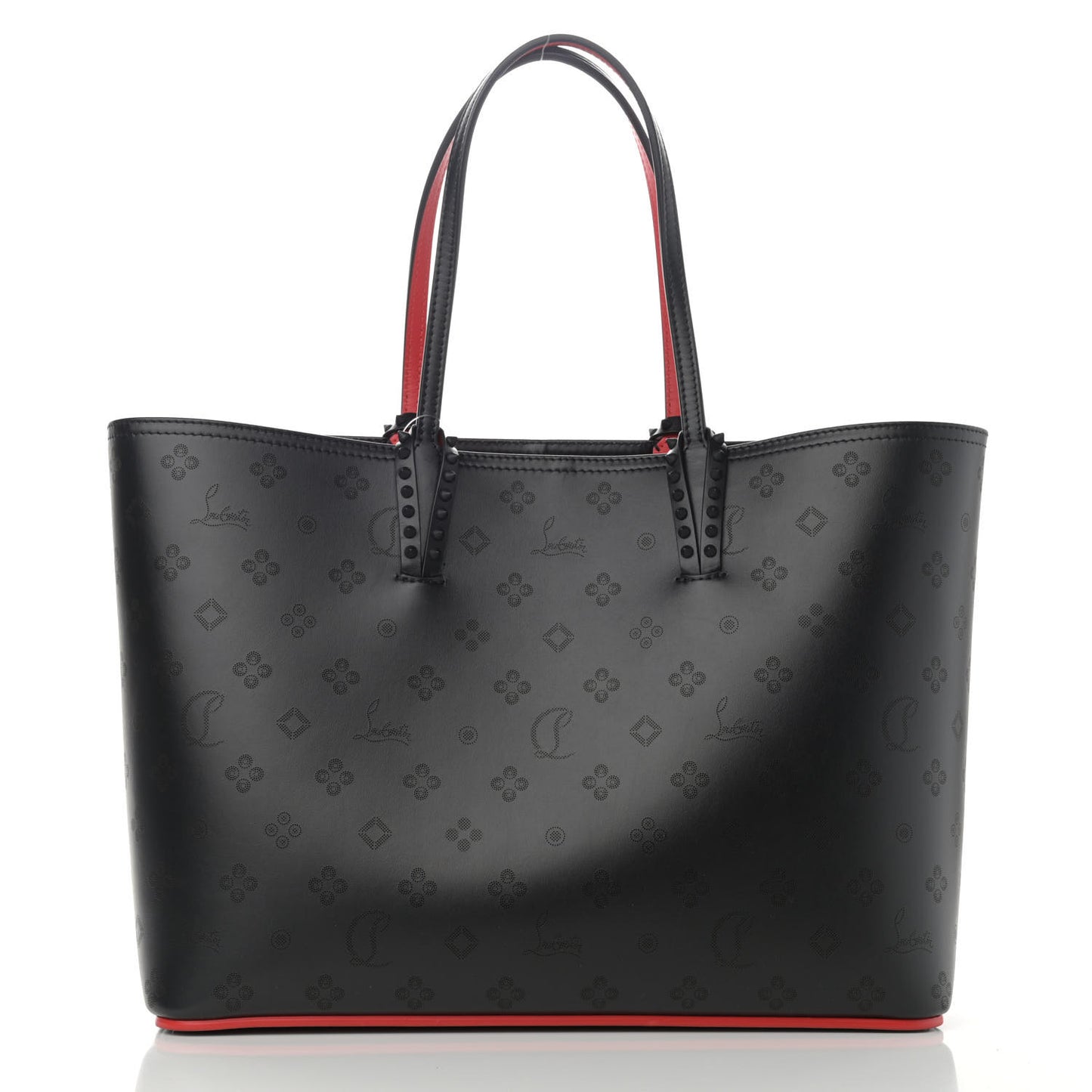 Calfskin Loubinthesky East West Cabata Tote Black