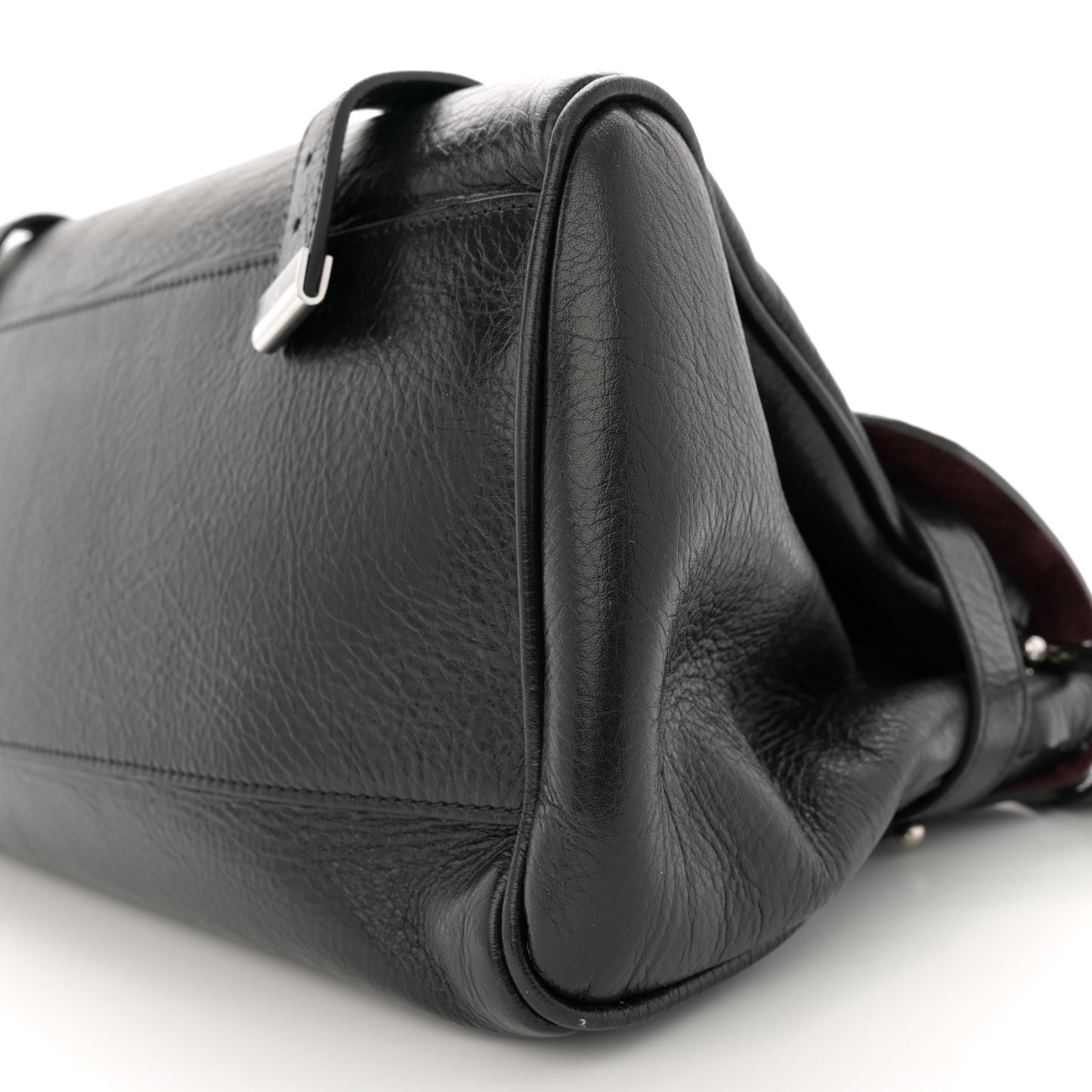 Shiny Calfskin Medium Alexa Black