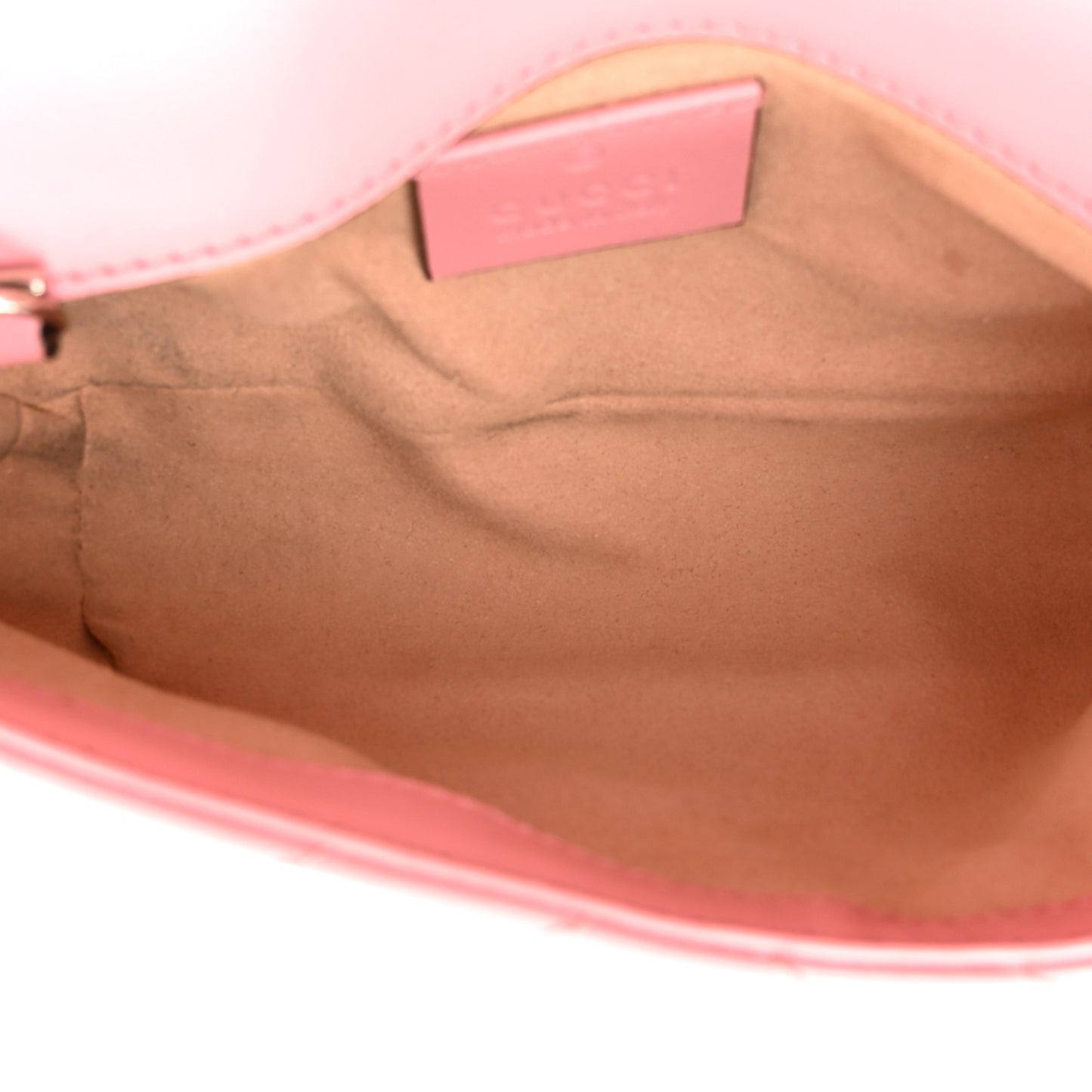 Calfskin Matelasse Super Mini GG Marmont Shoulder Bag Wild Rose