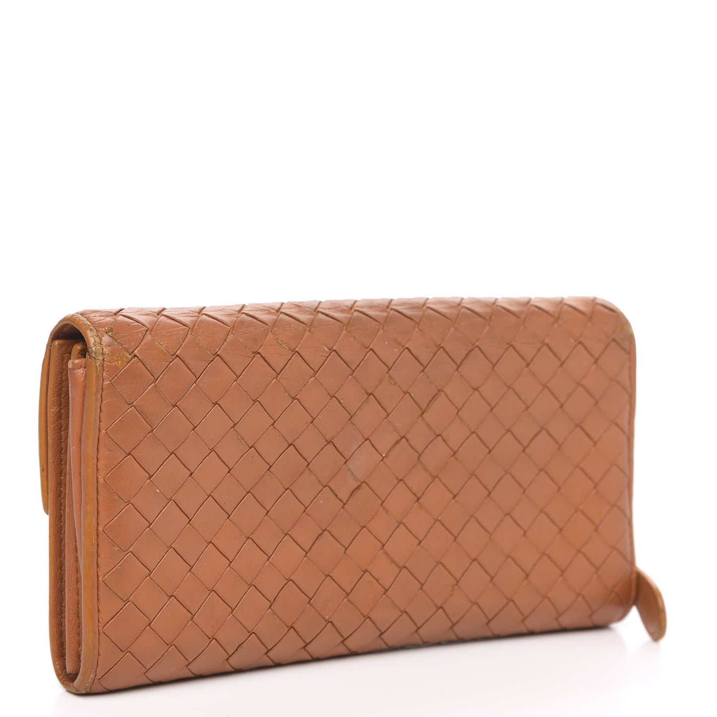 Nappa Intrecciato Continental Flap Wallet Topaz