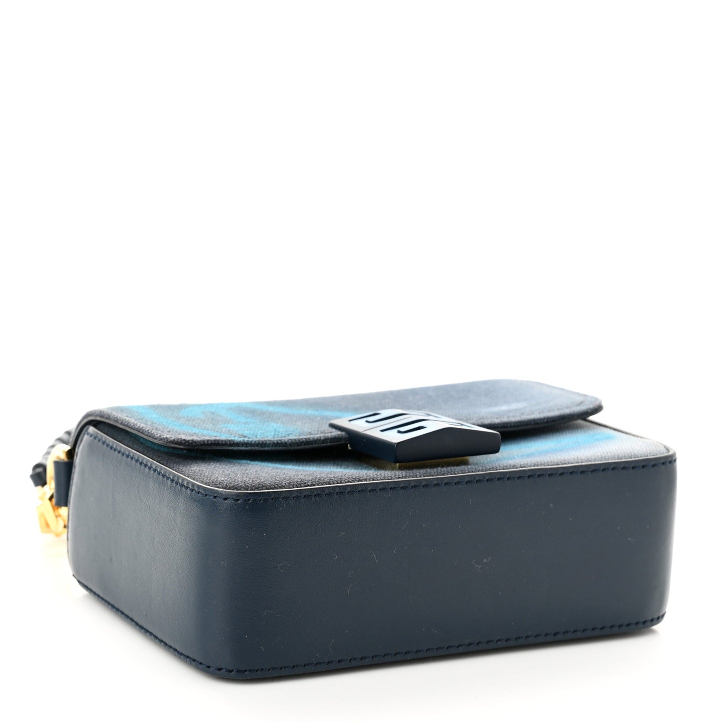 x Chito Graffiti Effect Canvas Leather Small 4G Shoulder Bag Steel Blue