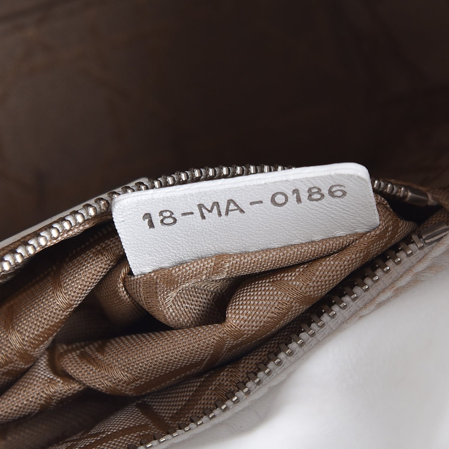 Lambskin Cannage Mini Lady Dior White