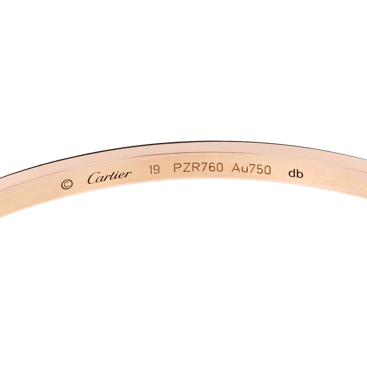 18K Pink Gold Small LOVE Bracelet 19