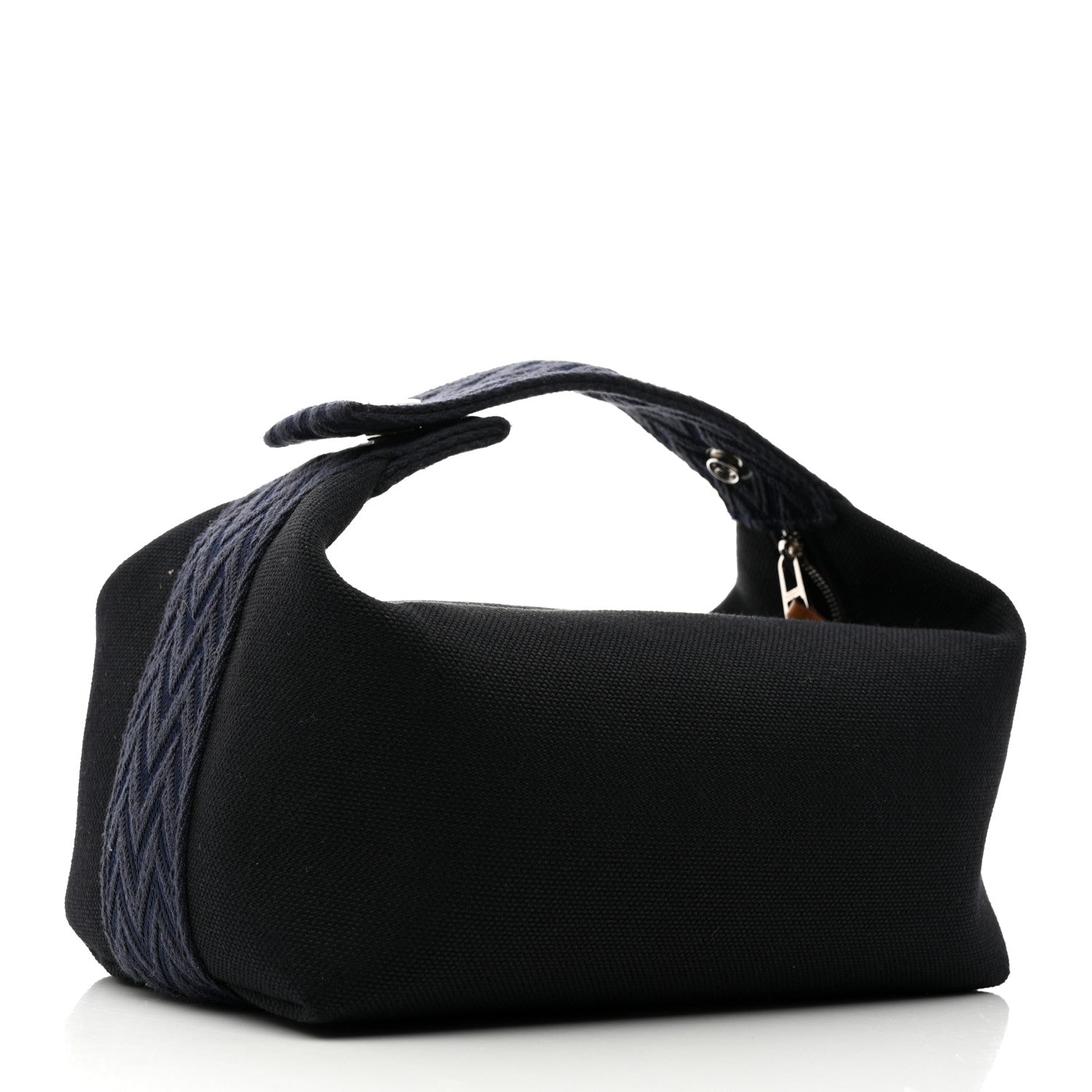 Hermes Canvas Small Bride-A-Brac Pouch Black Bleu Nuit 3 of 6