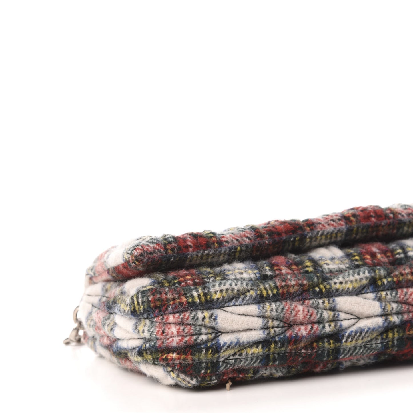 Tartan Matelasse Small Flap Naturale