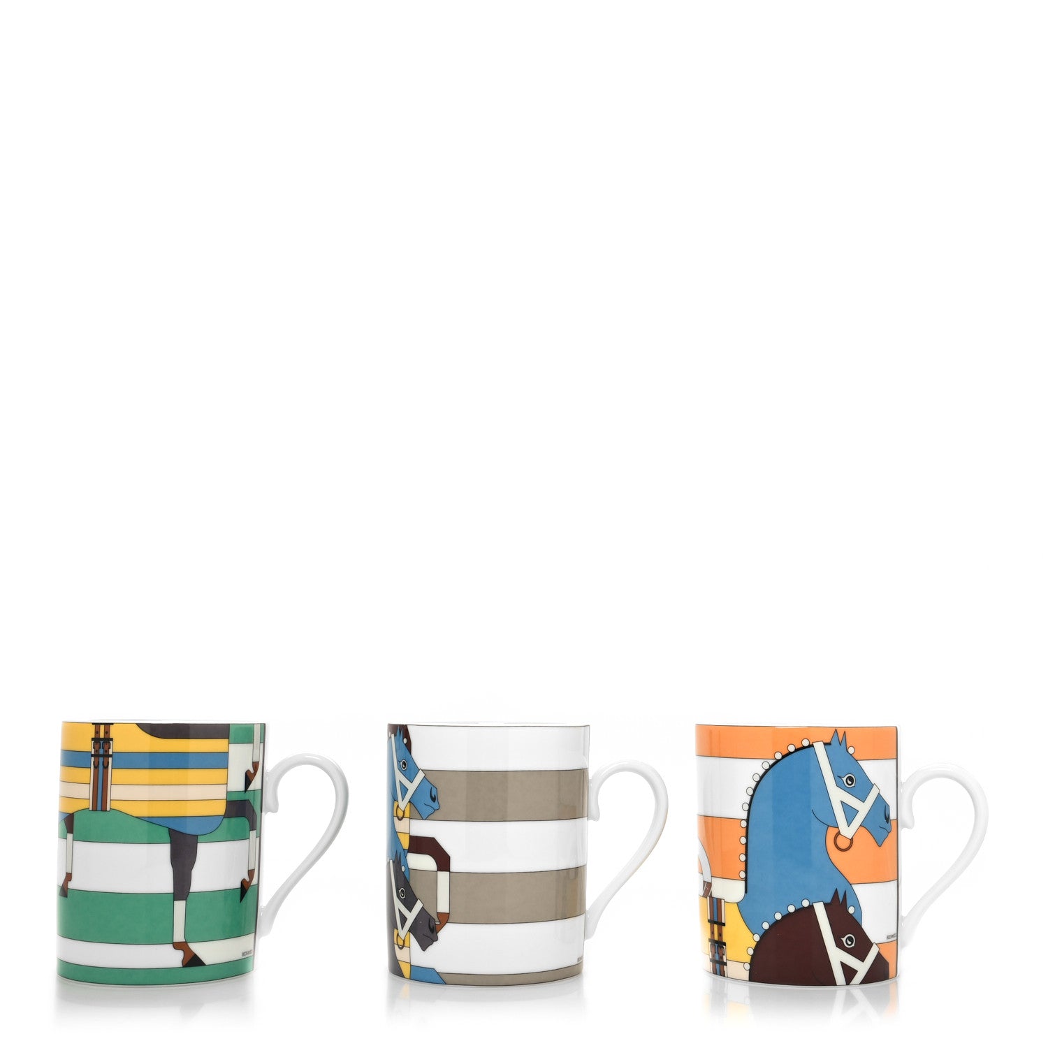Hermes Porcelain Rocabar Mug Set of 3 1 of 9