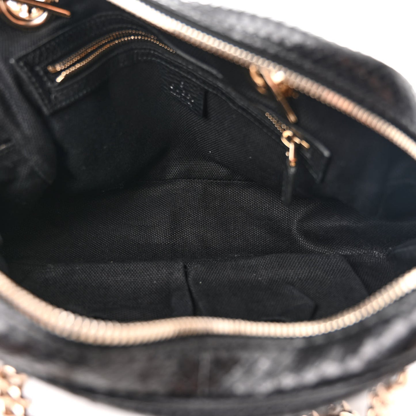 Snakeskin Small Soho Bowler Black