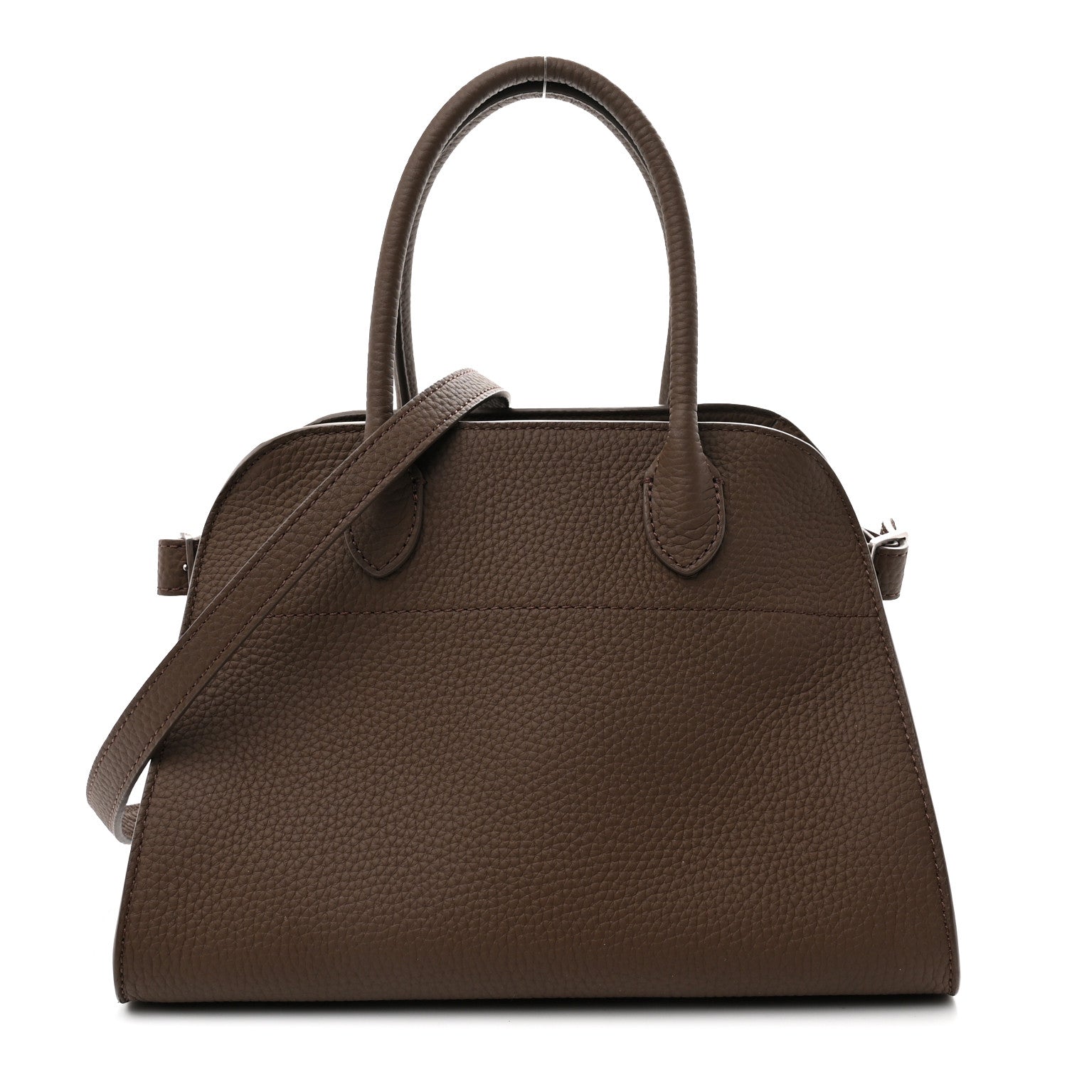 The Row Grained Calfskin Soft Margaux 10 Bag Dark Olive 1883149