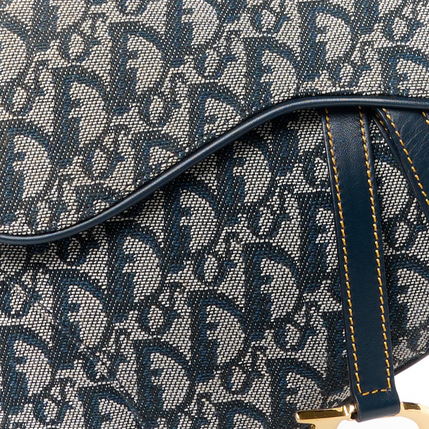 Monogram Saddle Bag Blue