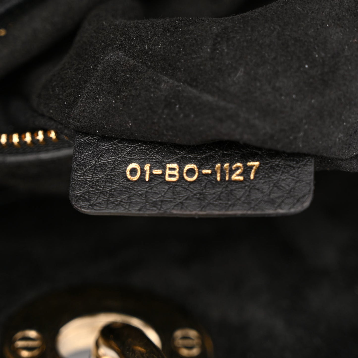 Grained Calfskin Cannage Medium Supple Lady Dior Black
