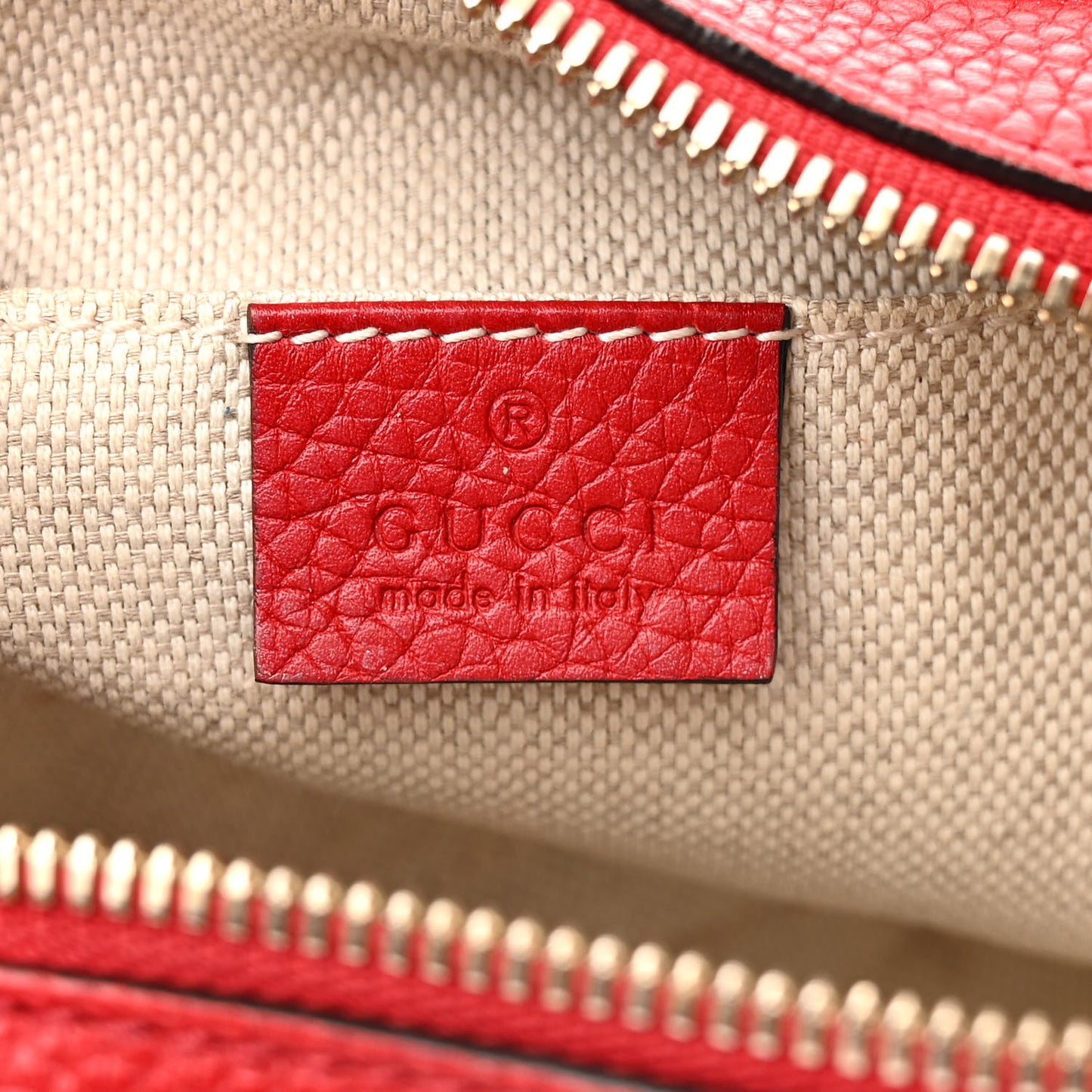 Pebbled Calfskin Small Soho Disco Bag Tabasco Red