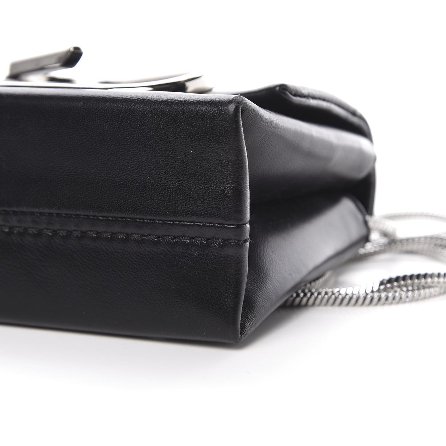 3.1 Calfskin Alix Soft Flap Clutch Black