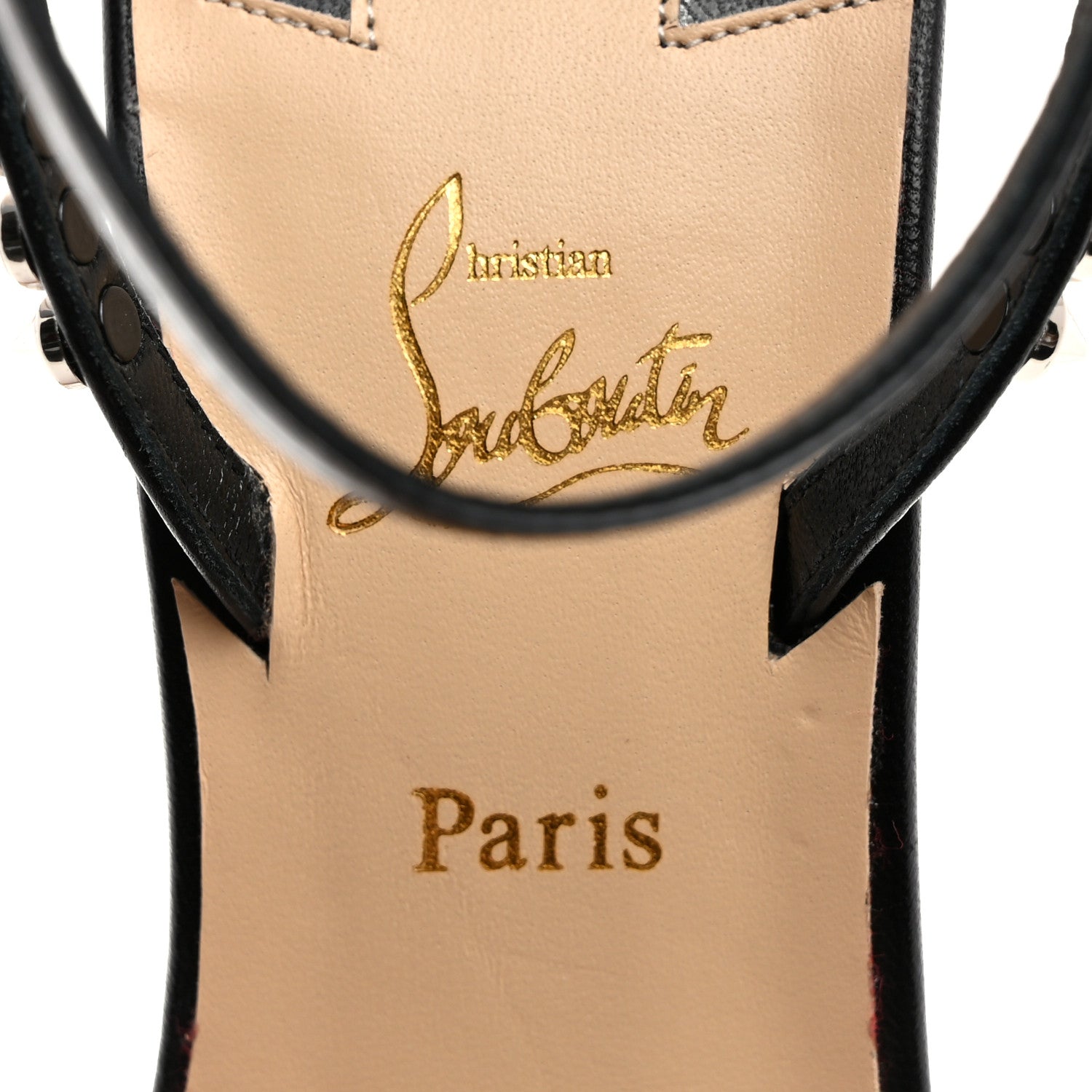 Christian Louboutin Kid Spiked So Me 100 Sandals 37 Black 6 of 8