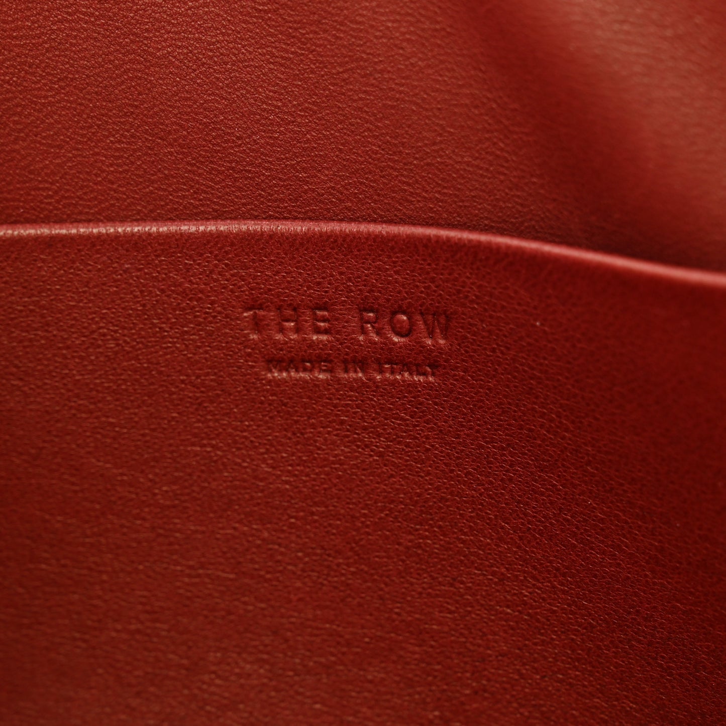 Polished Saddle Calfskin Ellie Clutch Burgundy