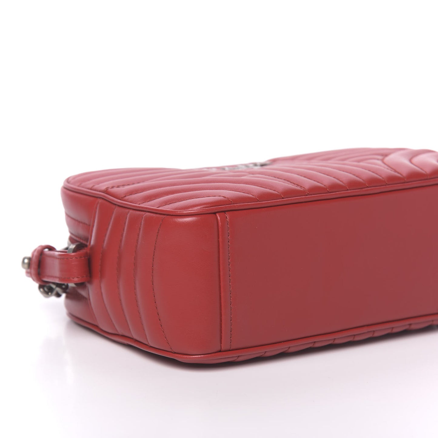 Soft Calfskin Diagramme Crossbody Bag Fuoco