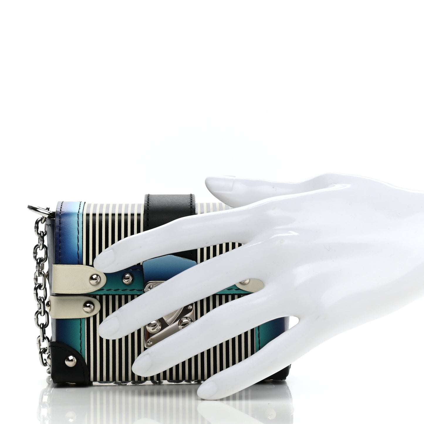 Calfskin Printed Essential Trunk Blue