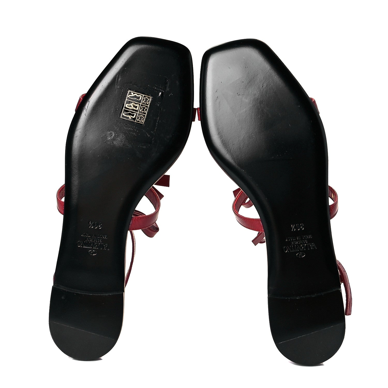 Valentino Garavani Nappa French Bow Sandals 36.5 Rosso Valentino 6 of 7